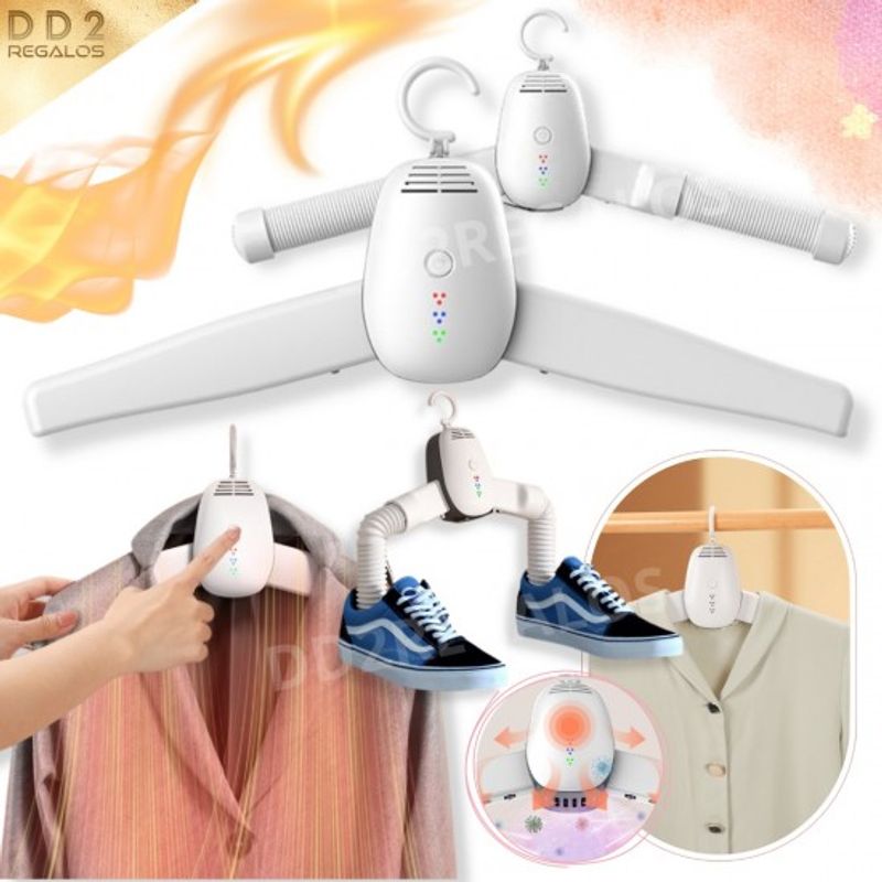 GENERICO - Secador Ropa Zapatillas Eléctrico Portátil Colgant