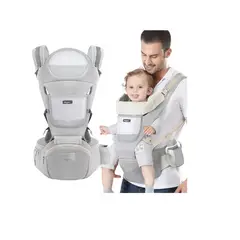 GENERICO - Mochila Porta Bebes Ergonómica Asiento Multifuncional 6 En 1