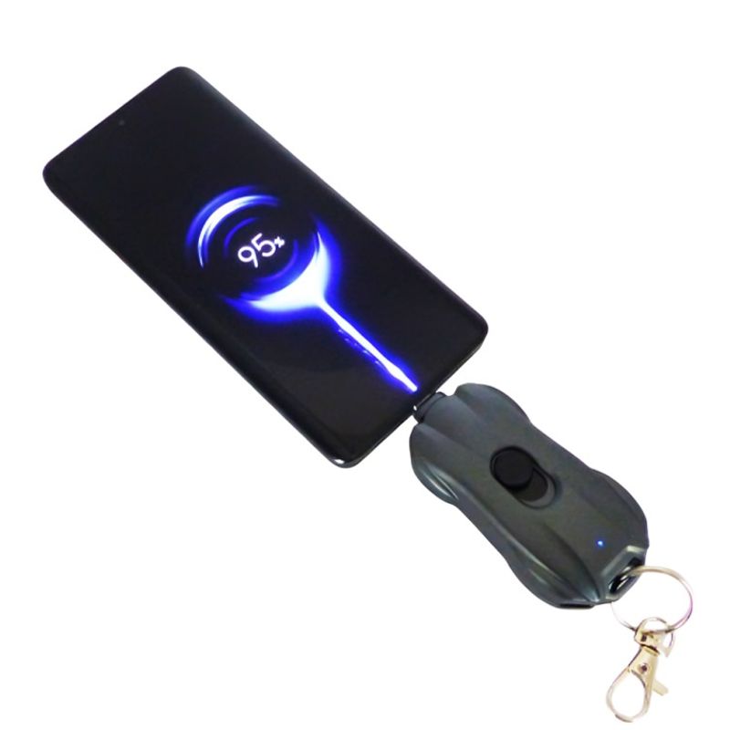 OEM - BATERIA EMERGENCIA MINI TYPE-C PORTABLE TIPO LLAVERO