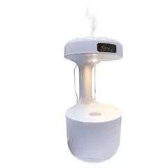OEM - HUMIDIFICADOR ANTIGRAVEDAD GOTA DE AGUA+ RELOJ LUZ CALIDA