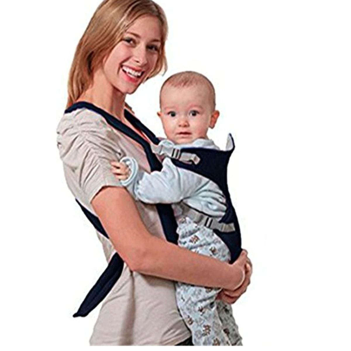 GENERICO - Mochila Portabebés Acolchado Canguro Ajustable