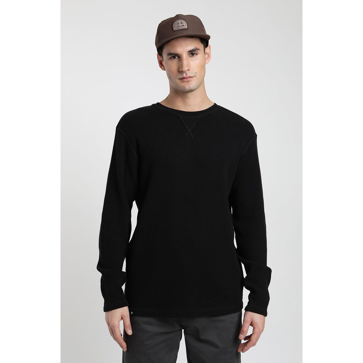 FROENS - Polerón hombre Crew negro