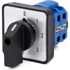 KUANGYE - Selector 4 Posiciones 0-1-2-3 20 Amp Industrial Switch 2p