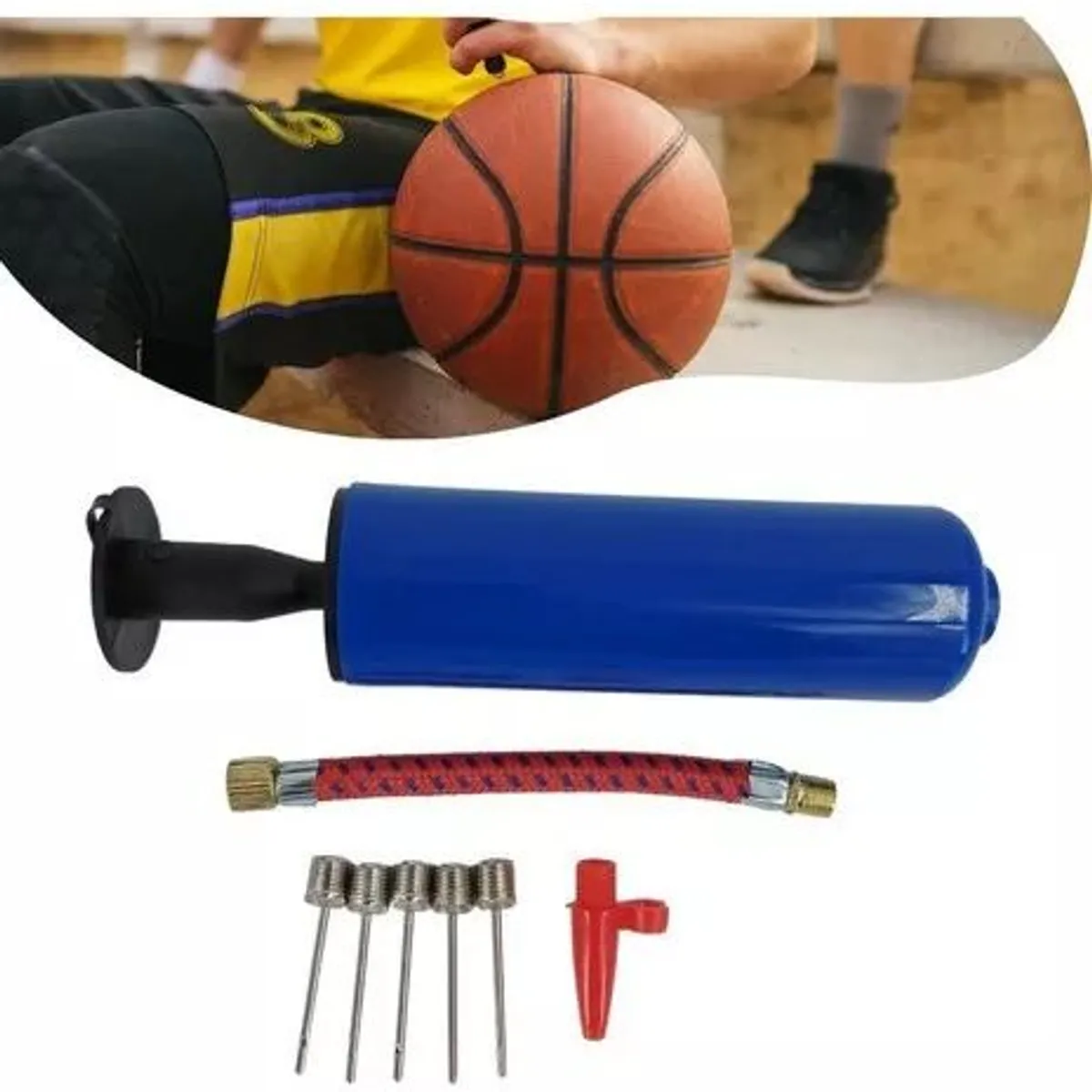 KUANGYE - Bombin Manual Con Aguja Inflar Pelota Balón Globos