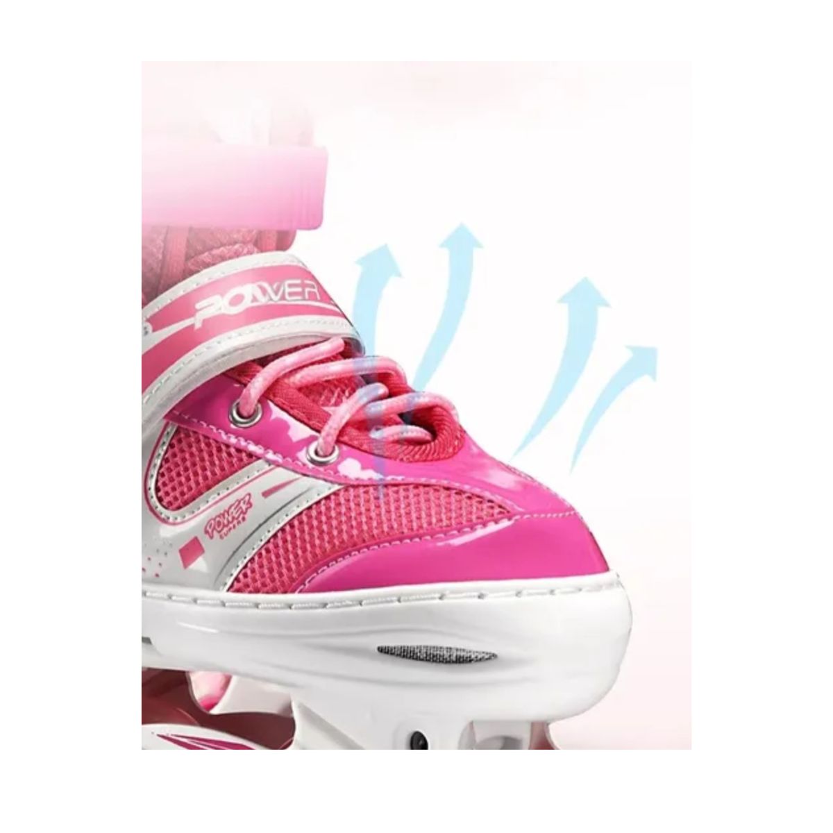 GENERICO - Patines Lineales Ajustables Fucsia Talla S
