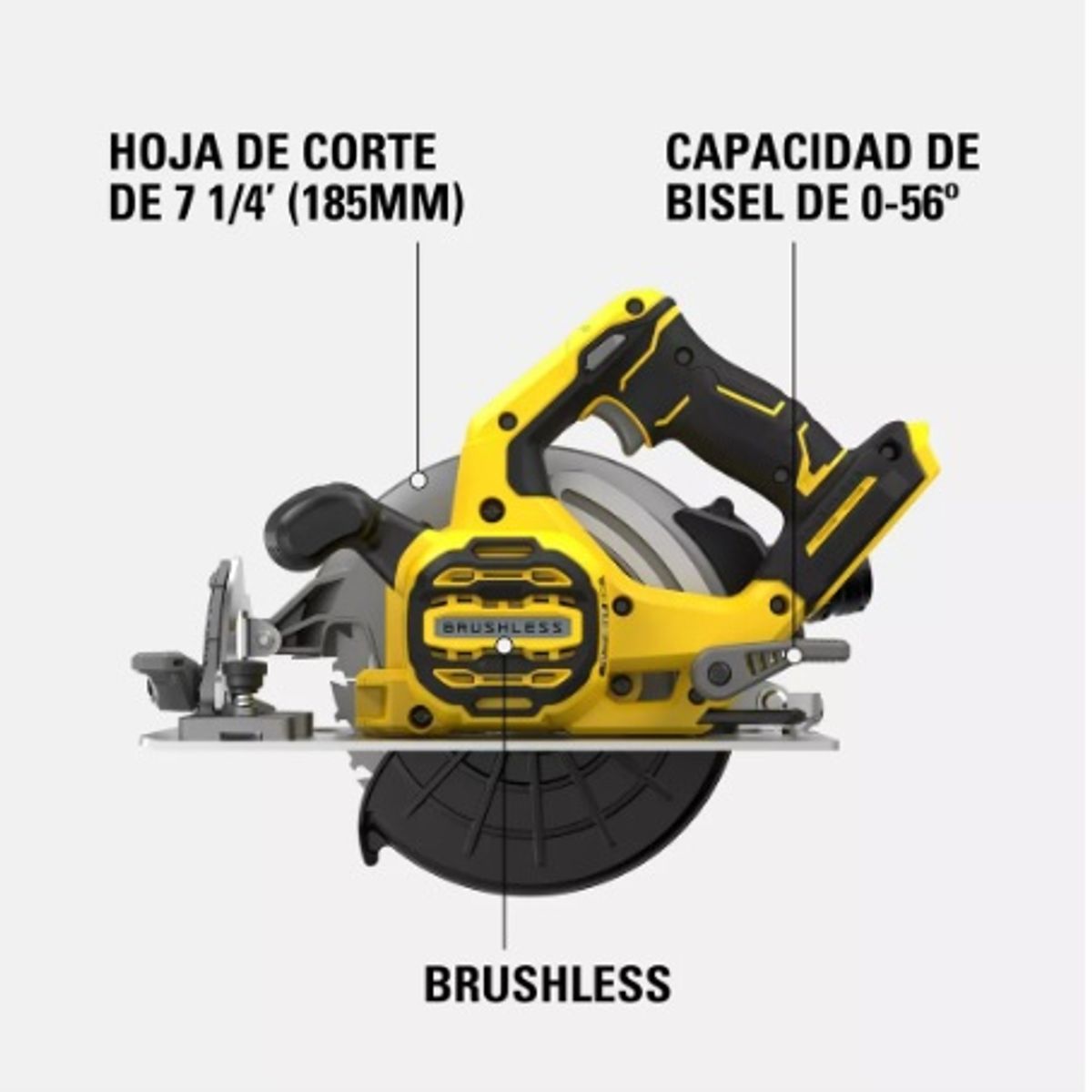 STANLEY - Sierra Circular 7-14 Inala 20v Stanley Sbc550 Sin baterias
