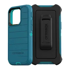 OTTERBOX - Carcasa Antigolpe Defender Pro para iPhone 15 Pro Max - Azul