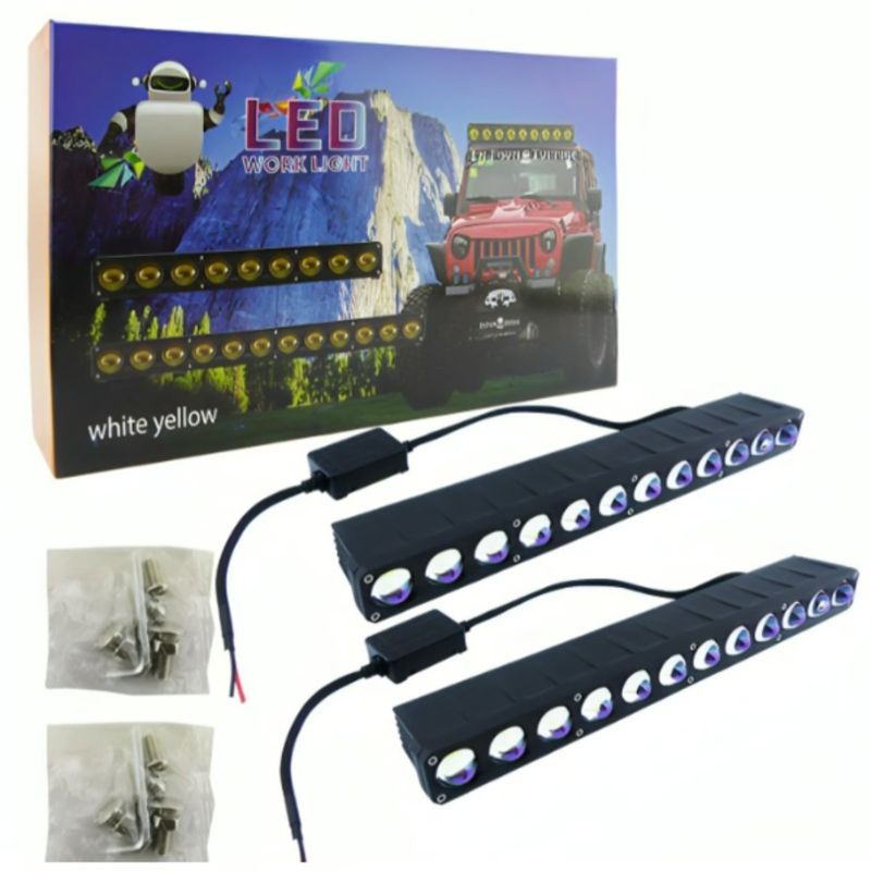 OEM - NEBLINERO LED 12 LED BARRA PROFESIONAL DUO COLOR BCO-AMBAR