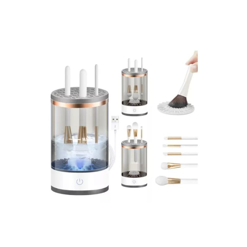 GENERICO - Limpiador Brochas Maquillaje Electrico Cosmetico