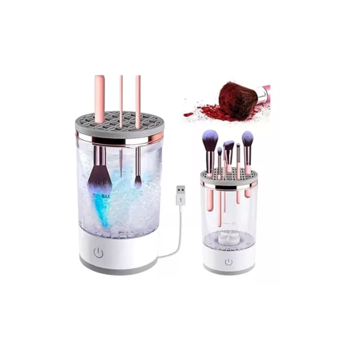 GENERICO - Limpiador Brochas Maquillaje Electrico Cosmetico
