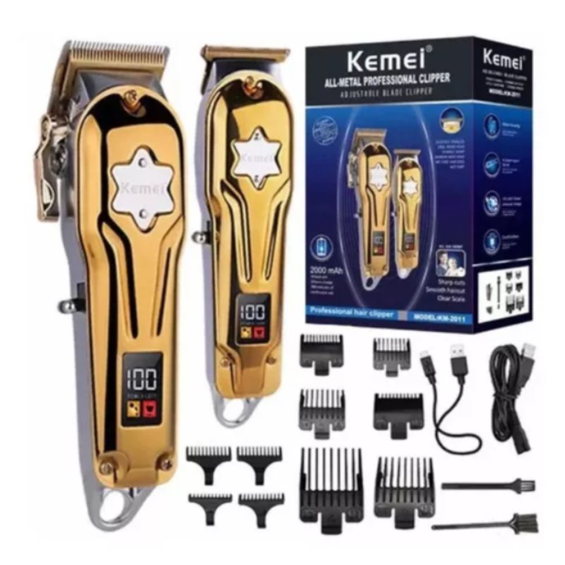 KEMEI - Maquina Cortadora De Pelo Kemei Km-2011 Profesional Color KEMEI - 2011 DORADA
