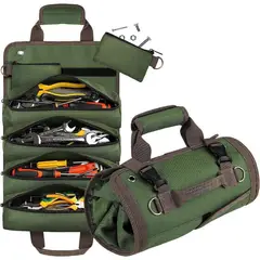 CRUSEC - Bolso Organizador Herramientas Enrrollable De 5 Estuches