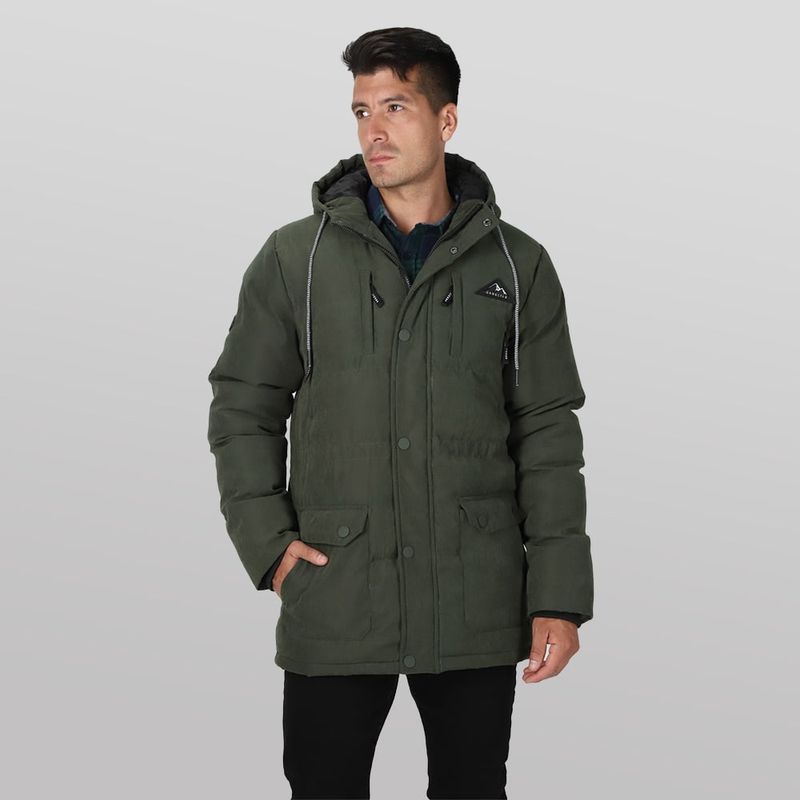 GANGSTER - Chaqueta Canvas Boston Verde Gangster