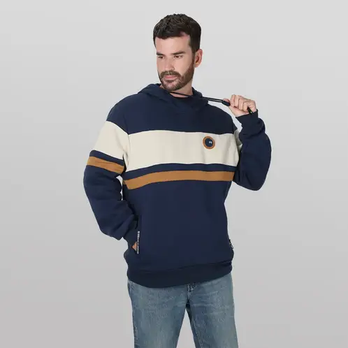 GANGSTER - Poleron Hoodie Bliss Azul