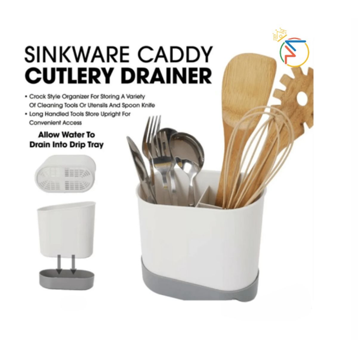 GENERICO - Organizador de Cubiertos o Cepillos de Diente Multiuso Cocina y Baño