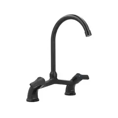 STRETTO - Combinación Llave Grifo Para Lavaplatos Tipo V Bogen Negra