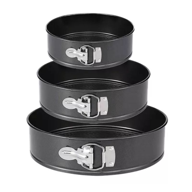 WEBER - 3 Moldes Redondos Repostería Queques Tortas Antiadherente