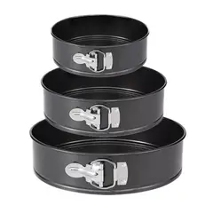 WEBER - 3 Moldes Redondos Repostería Queques Tortas Antiadherente