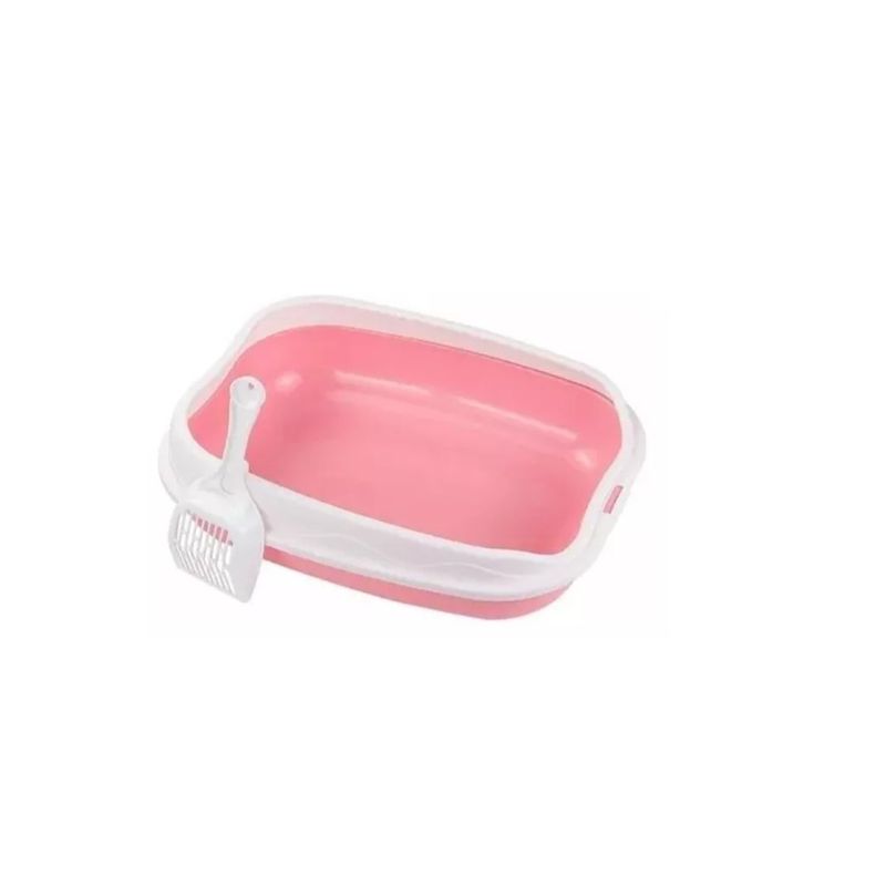 GENERICO - Arenero De Mascotas Baño De Gatos Con Pala Rosa