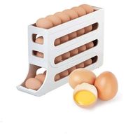 Caja de almacenamiento de huevos organizador deslizante