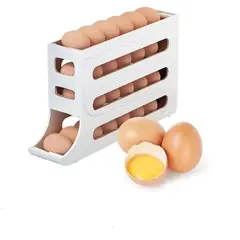 GENERICO - Caja de almacenamiento de huevos organizador deslizante