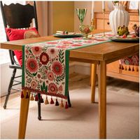 Camino de mesa Algodón de Lino 180x35cm