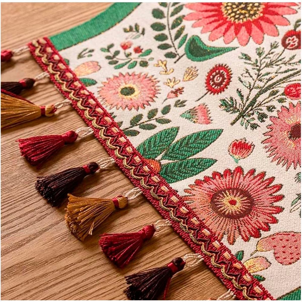 GENERICO - Camino de mesa Algodón de Lino 180x35cm