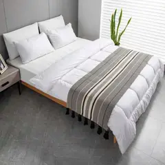 GENERICO - Piecera de Algodon-Lino Flecos 60x210 cm