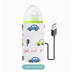 GENERICO - Funda Calentador Biberones Mamadera portatil USB Carro
