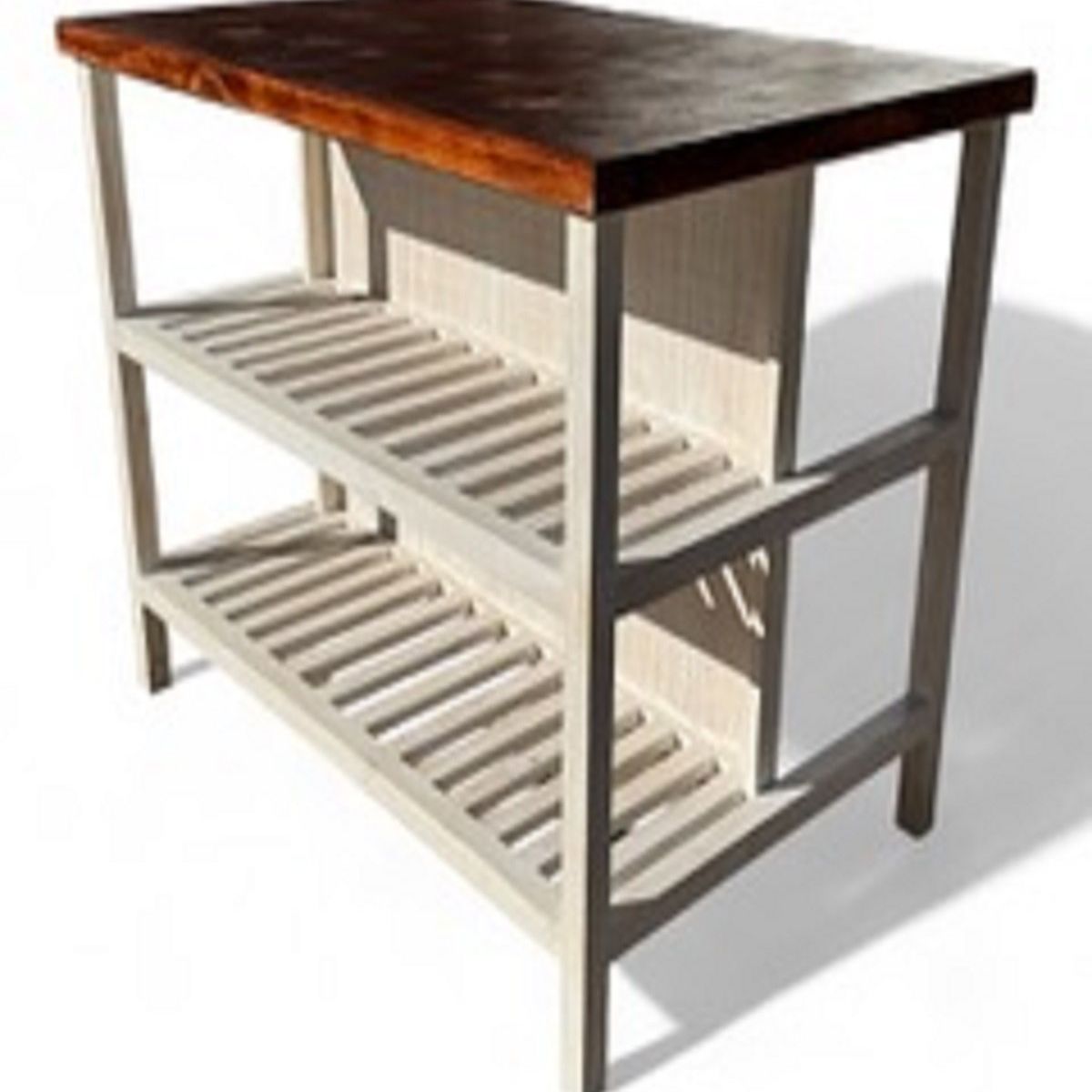 TAIKKEE - ISLA RUSTICA DE COCINA COLOR BLANCO ALBAYALDE