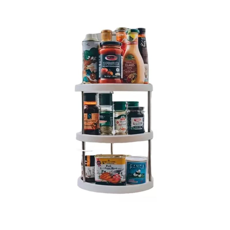GENERICO - Organizador Estante Especiero Giratorio De 3 Niveles Cocina