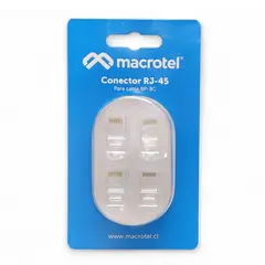 MACROTEL - Pack 4 Conectores Rj45 Terminales
