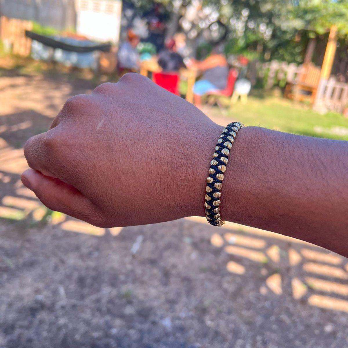 GENERICO - Pulsera Tejida en oro laminado 18k