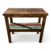 ARRIMO RUSTICO COLOR ROBLE Y PATINA DE COLORES VINTAGE