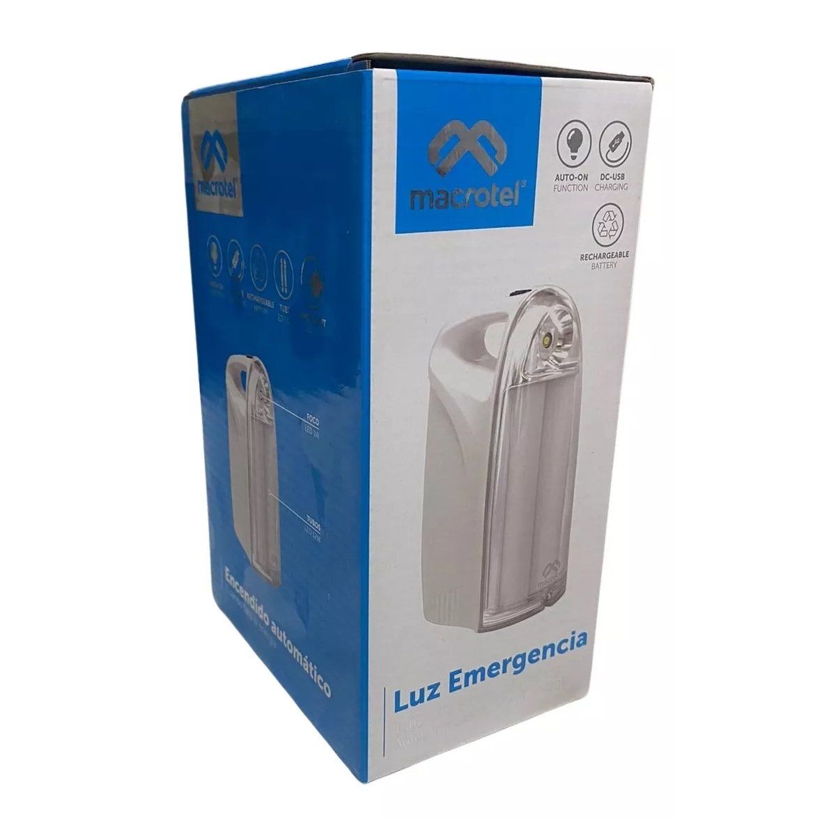 MACROTEL - Lampara Emergencia Macrotel LED Portable MS-6350