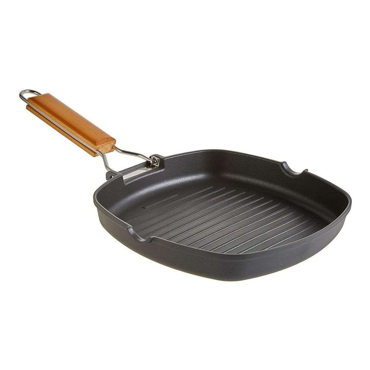 IMPORTCLICK - Sartén Parrilla Cocina Grill Cuadrado Antiadherente 28 cm