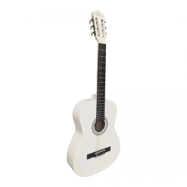 Guitarra Con Alma Y Funda Blanca 39 975cms