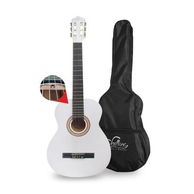 Imagen 2 del producto Guitarra Con Alma Y Funda Blanca 39 975cms