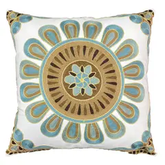 ELIZABETH PEPER - Funda Cojin Decorativo Diseño Bangalore Dorado 45x45