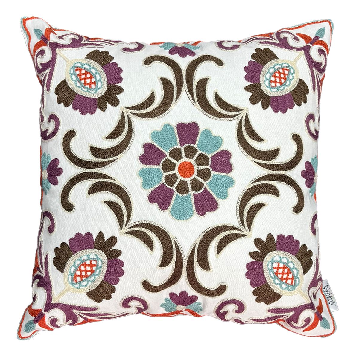 ELIZABETH PEPER - Funda Cojin Decorativo Diseño Jaipur Morado 45x45