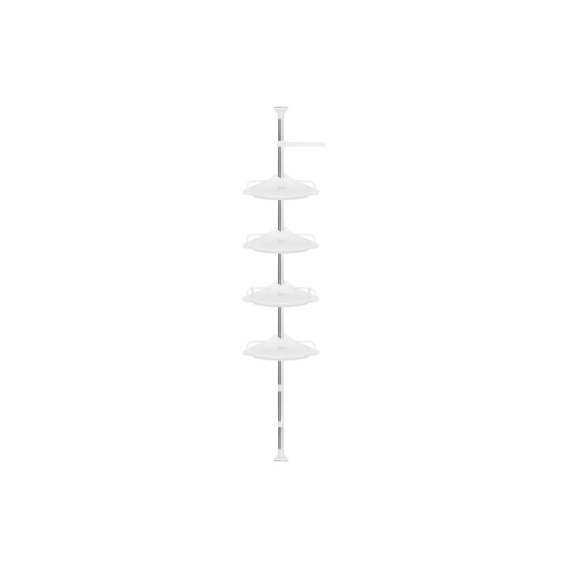 IMPORTCLICK - Esquinero Organizador Baño Ducha Multiuso 4 Repisas Ajustable