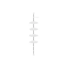 IMPORTCLICK - Esquinero Organizador Baño Ducha Multiuso 4 Repisas Ajustable