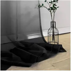 GENERICO - Pack de Visillo degrade 140x220 cm Negro