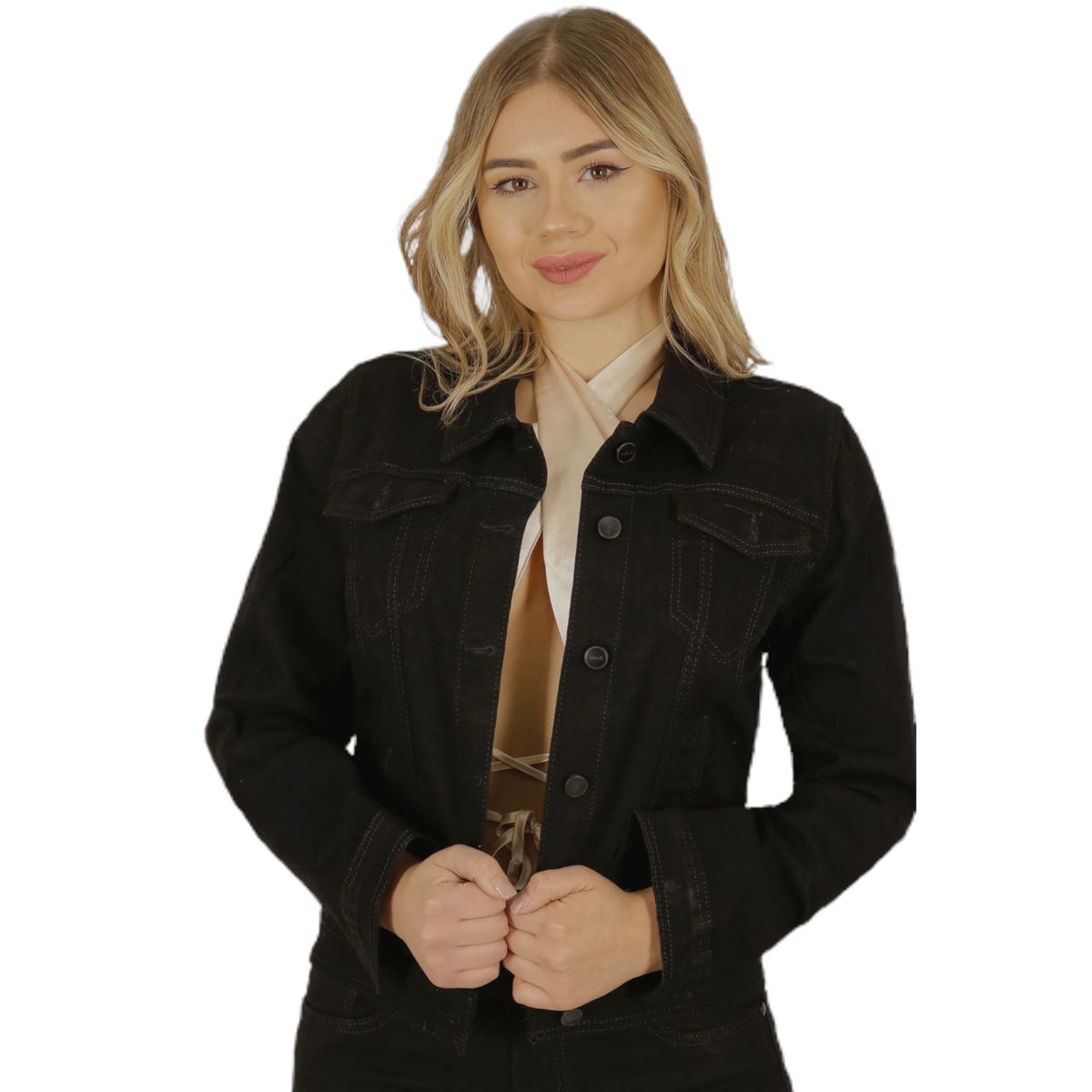 YASSNE - Chaqueta de Mezclilla para Mujer J17  Yassne