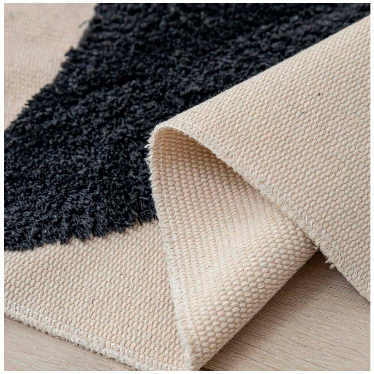 GENERICO - Alfombra Estilo Nórdico Bohemio Con Flecos 120x180 cm.