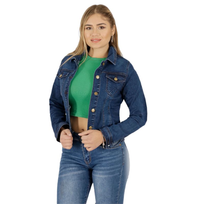 YASSNE - Chaqueta de Mezclilla para Mujer J76 Yassne