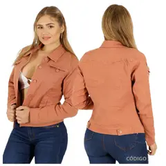 YASSNE - Chaqueta de Mezclilla para Mujer J86