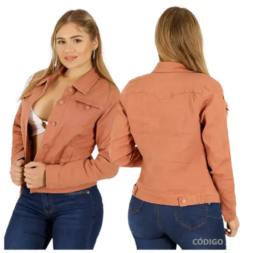 YASSNE - Chaqueta de Mezclilla para Mujer J86