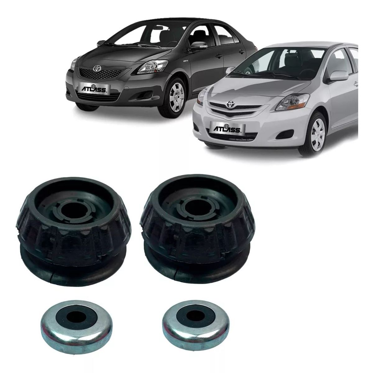 KUANGYE - Cazoletas + Rodamientos Toyota Yaris 1.3 1.5 2006-2013 / Par