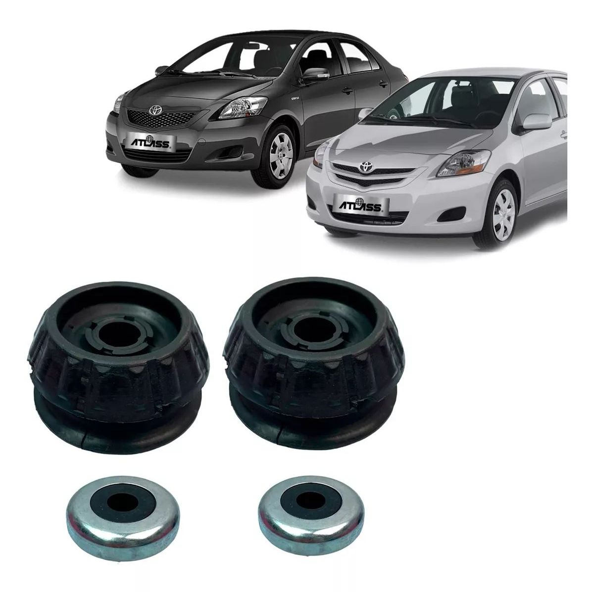 KUANGYE - Cazoletas + Rodamientos Toyota Yaris 1.3 1.5 2006-2013 / Par